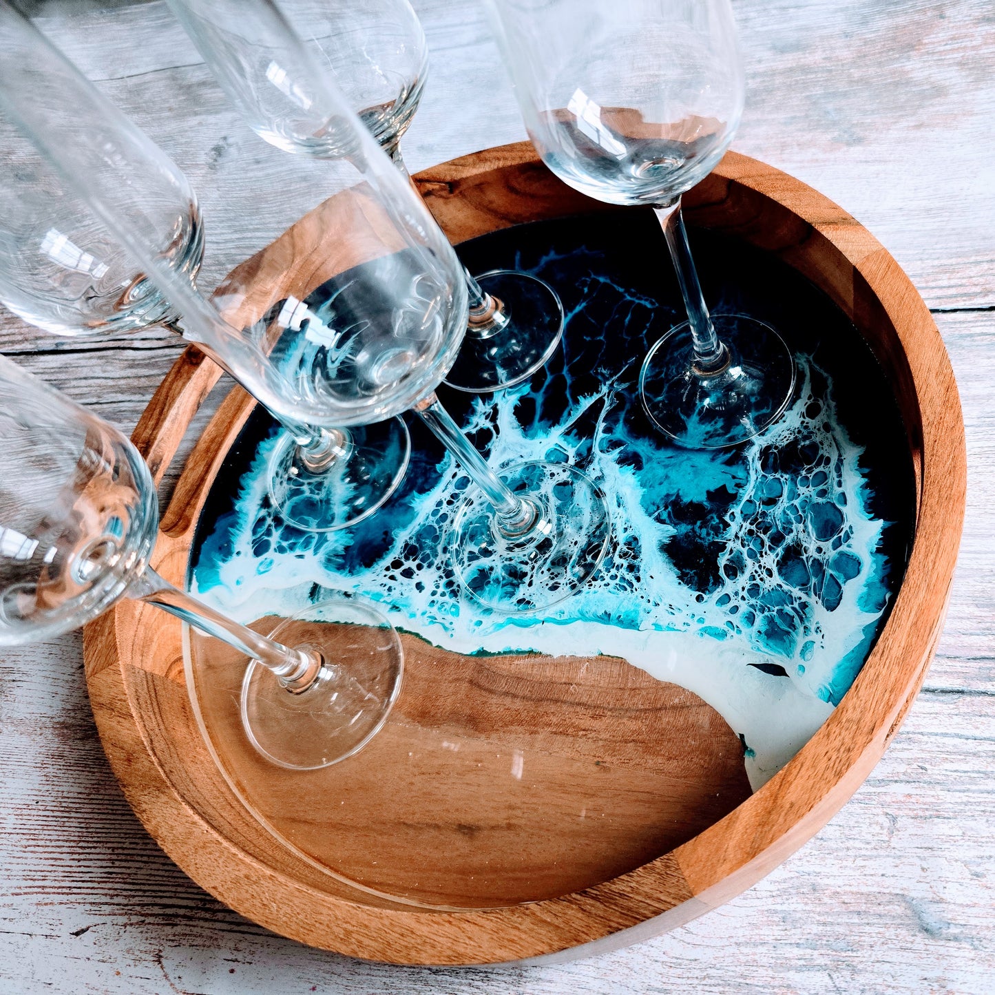 Round Drinks Tray #6