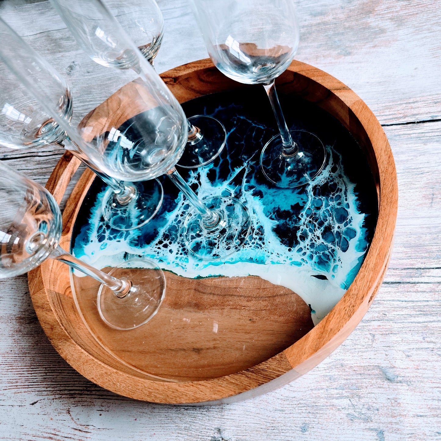 Round Drinks Tray #6