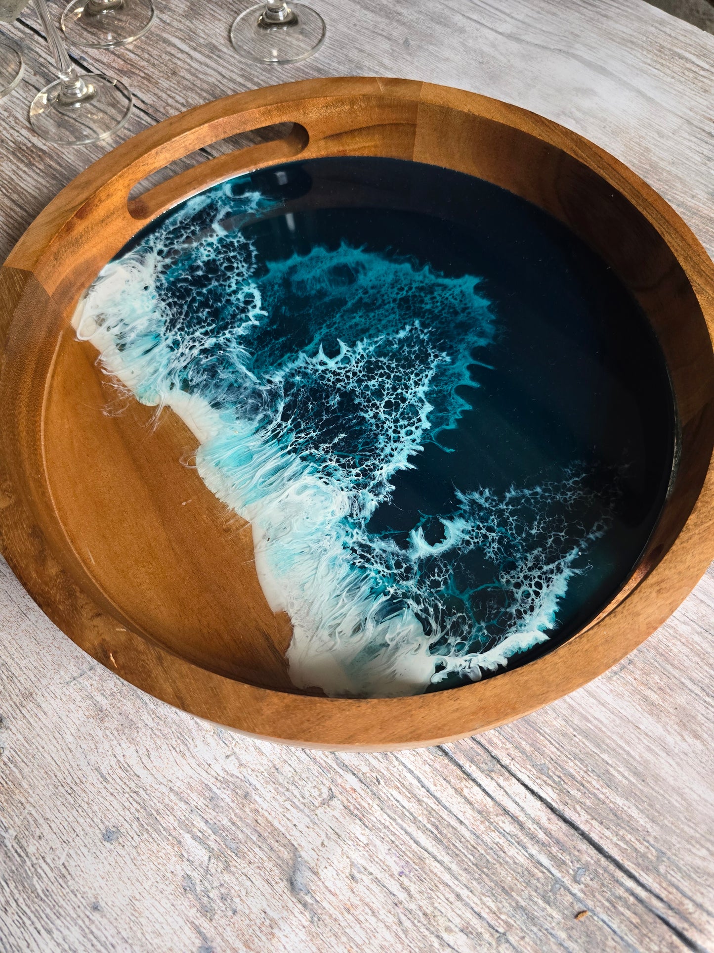 Round Drinks Tray #7