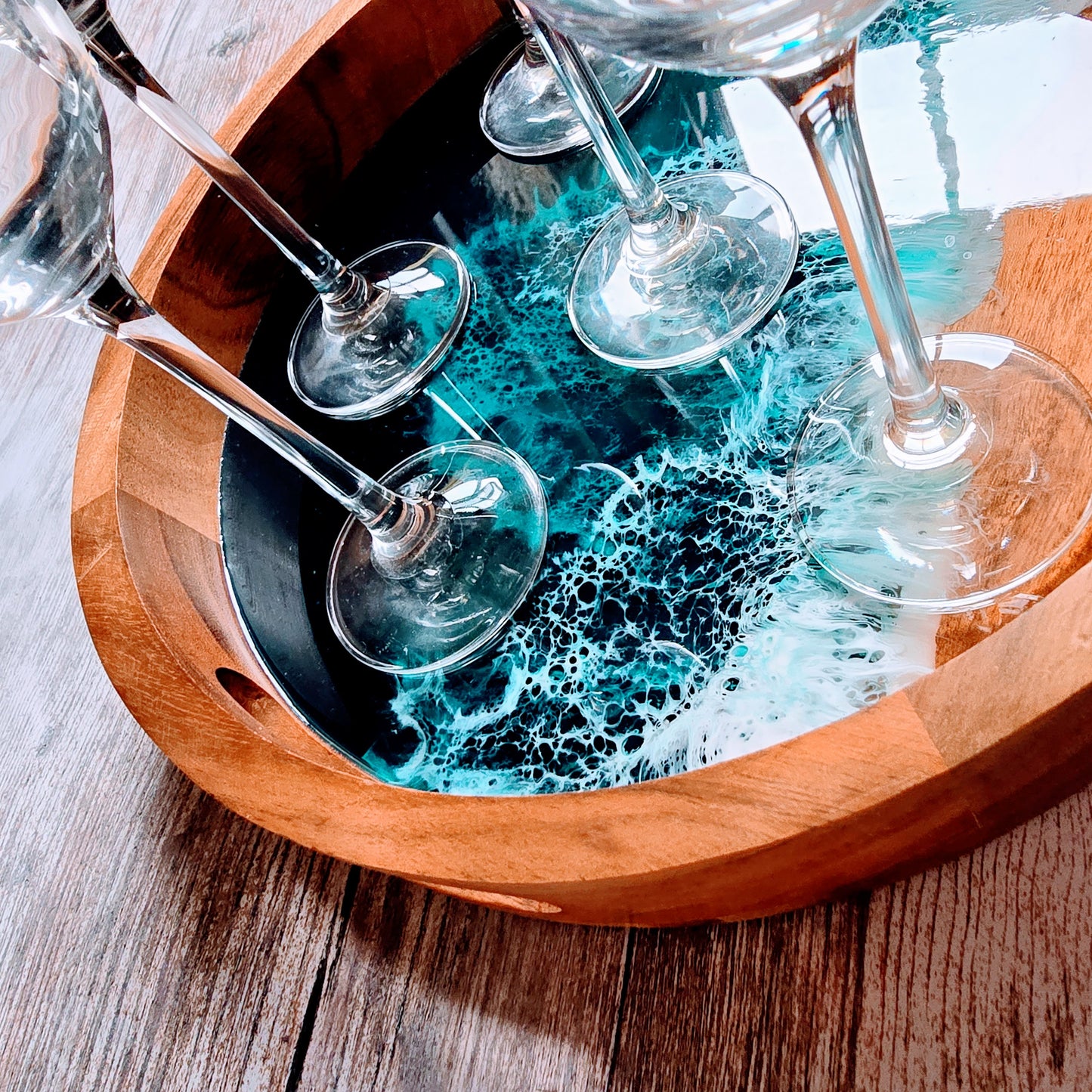 Round Drinks Tray #7