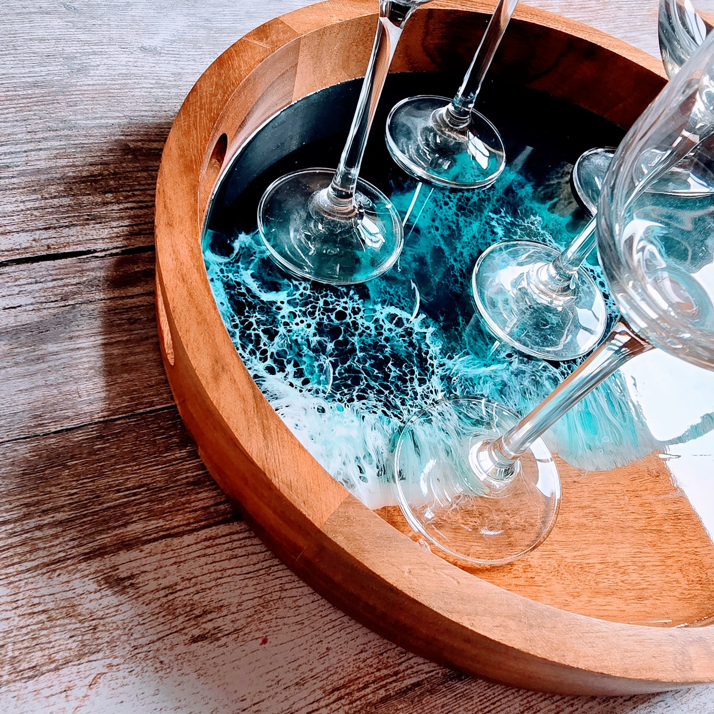 Round Drinks Tray #7
