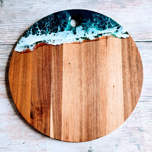 Round Acacia board #5