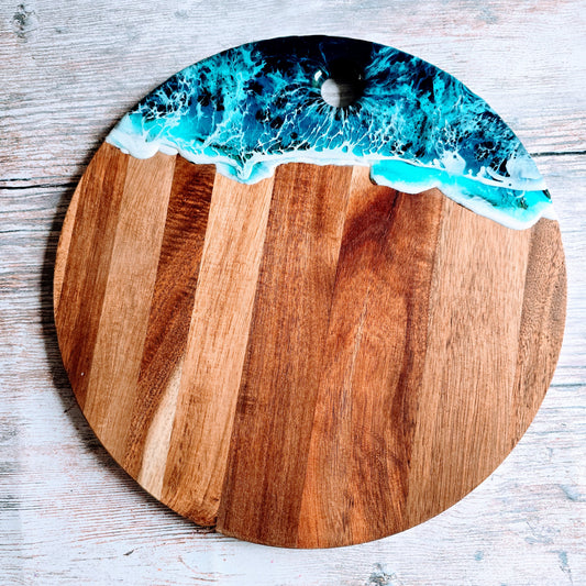 Round Acacia board #4