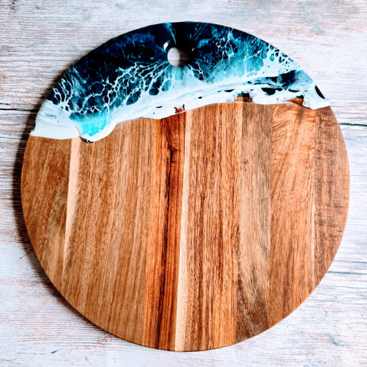 Round Acacia board #3